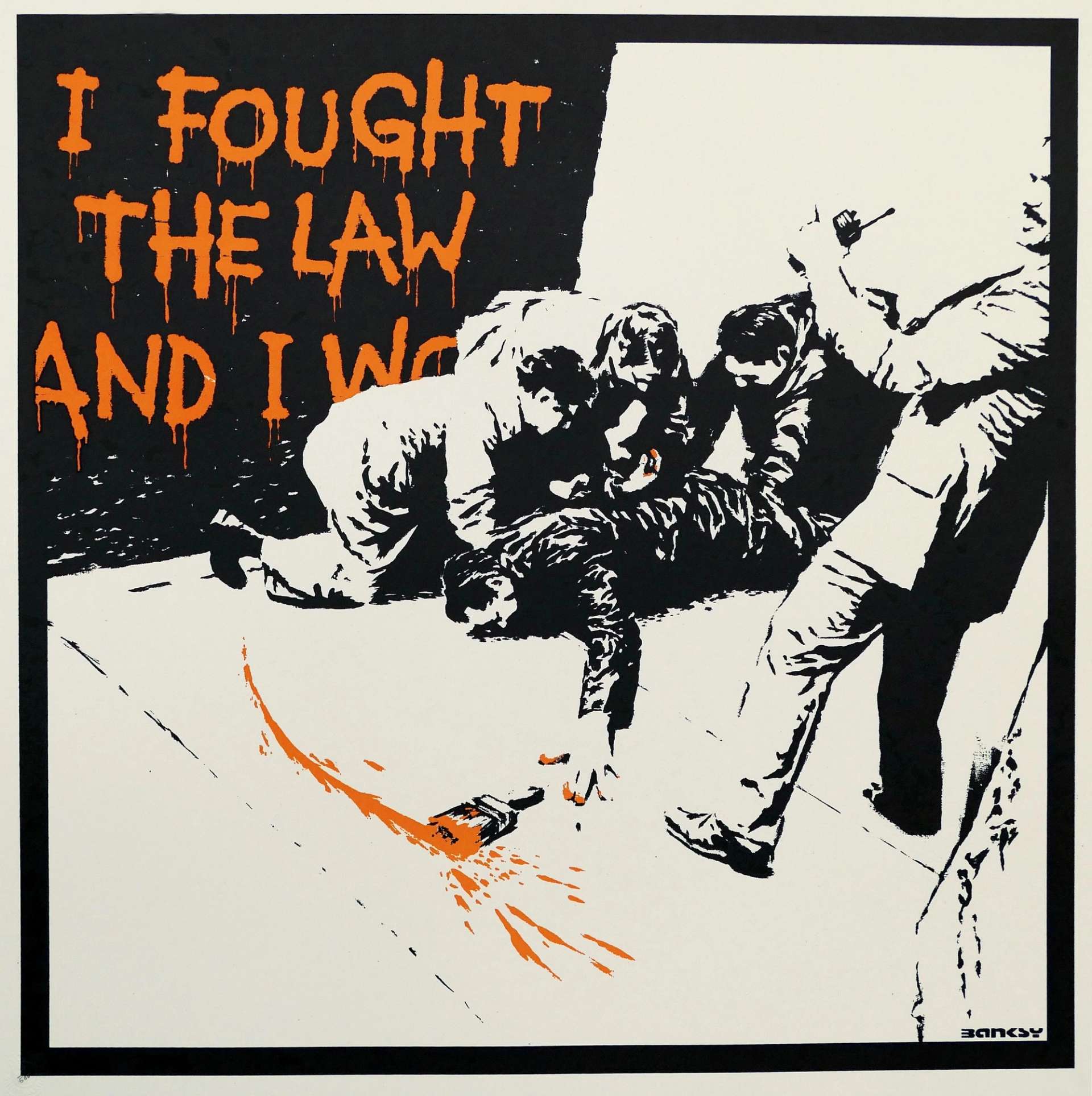 I Fought The Law by Bansky - MyArtBroker