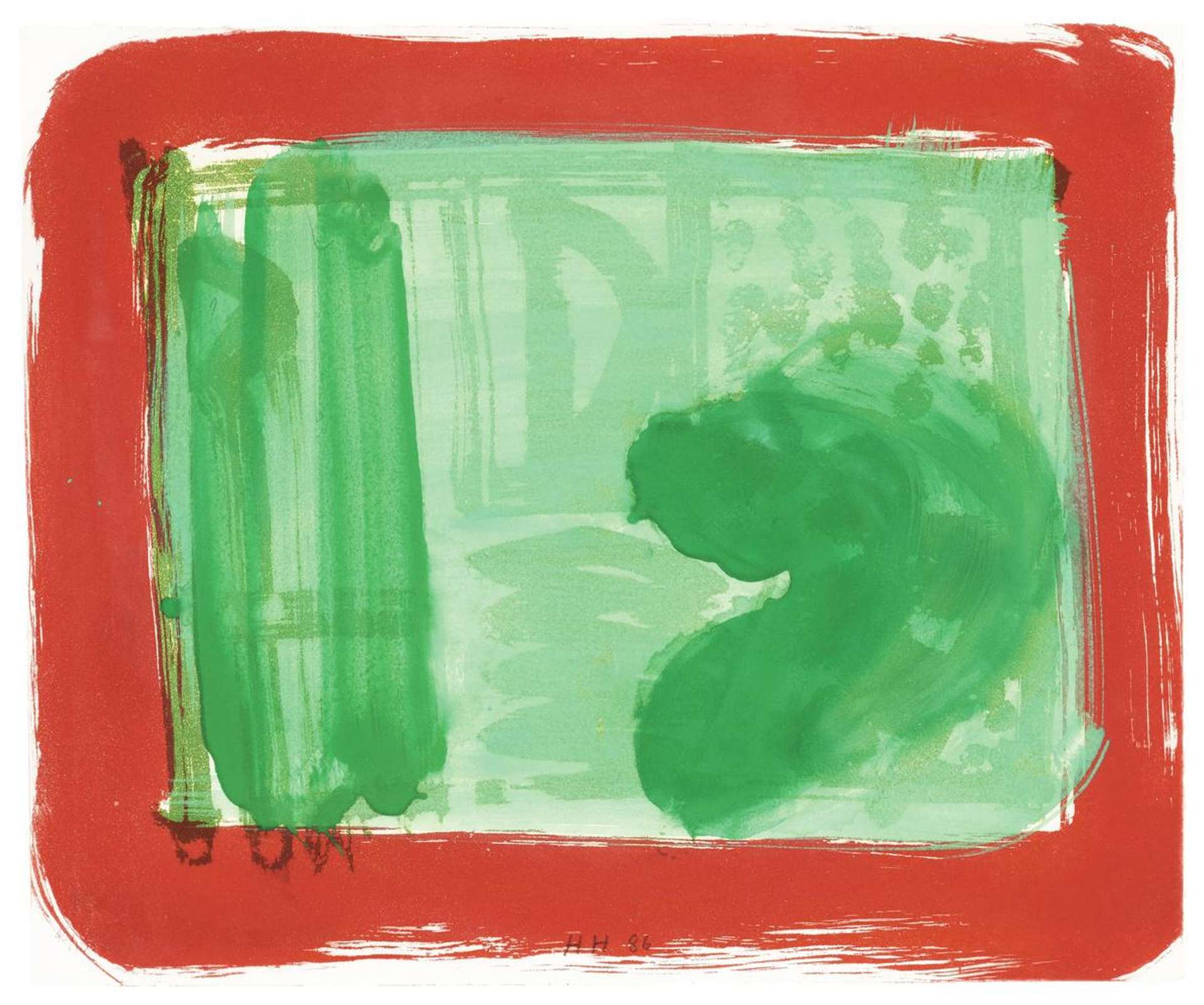 Green Room - Signed Print by Howard Hodgkin 1986 - MyArtBroker