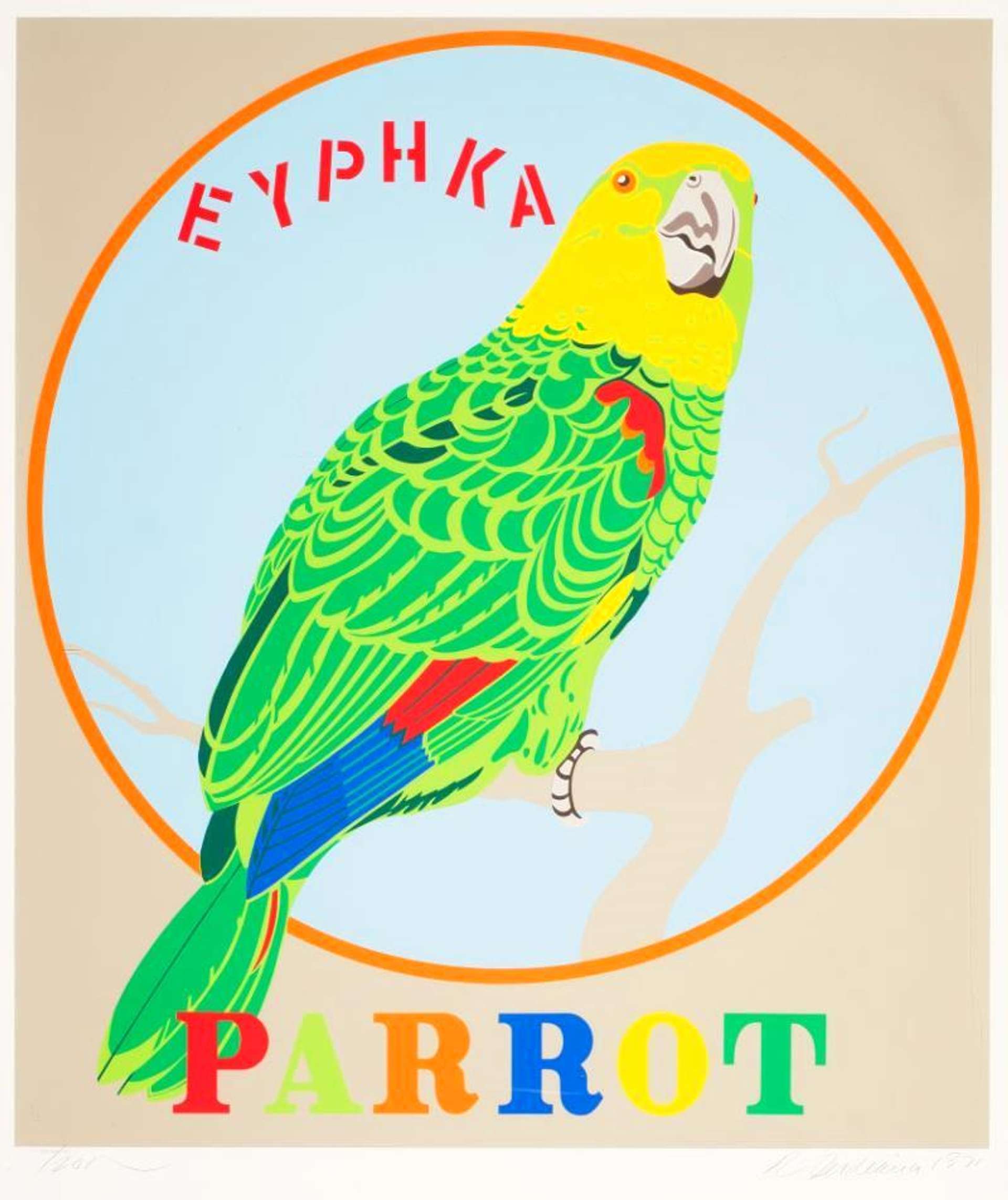 Parrot - Signed Print by Robert Indiana 1971 - MyArtBroker