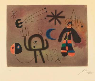 L’Oiseau Fusée - Signed Print by Joan Miró 1952 - MyArtBroker