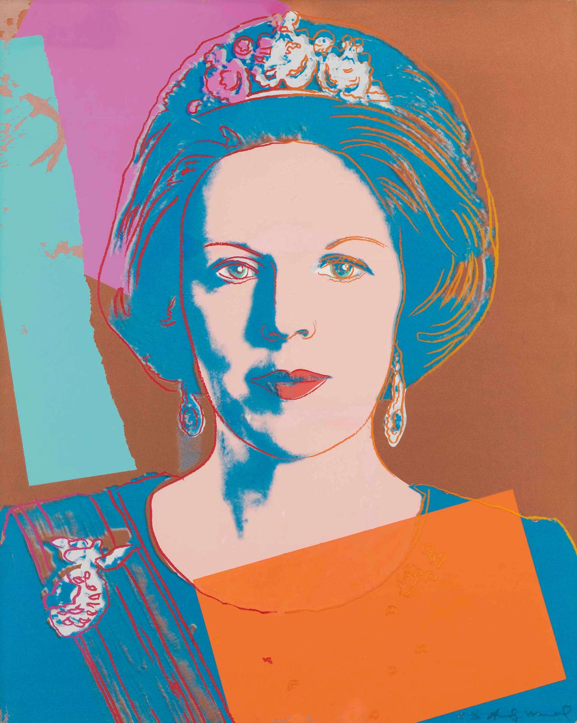 Queen Beatrix Of The Netherlands Royal Edition (F. & S. II.338A) - Signed Print by Andy Warhol 1985 - MyArtBroker