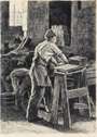 Maximilien Luce: Auguste Delâtre Sur Sa Presse - Signed Print