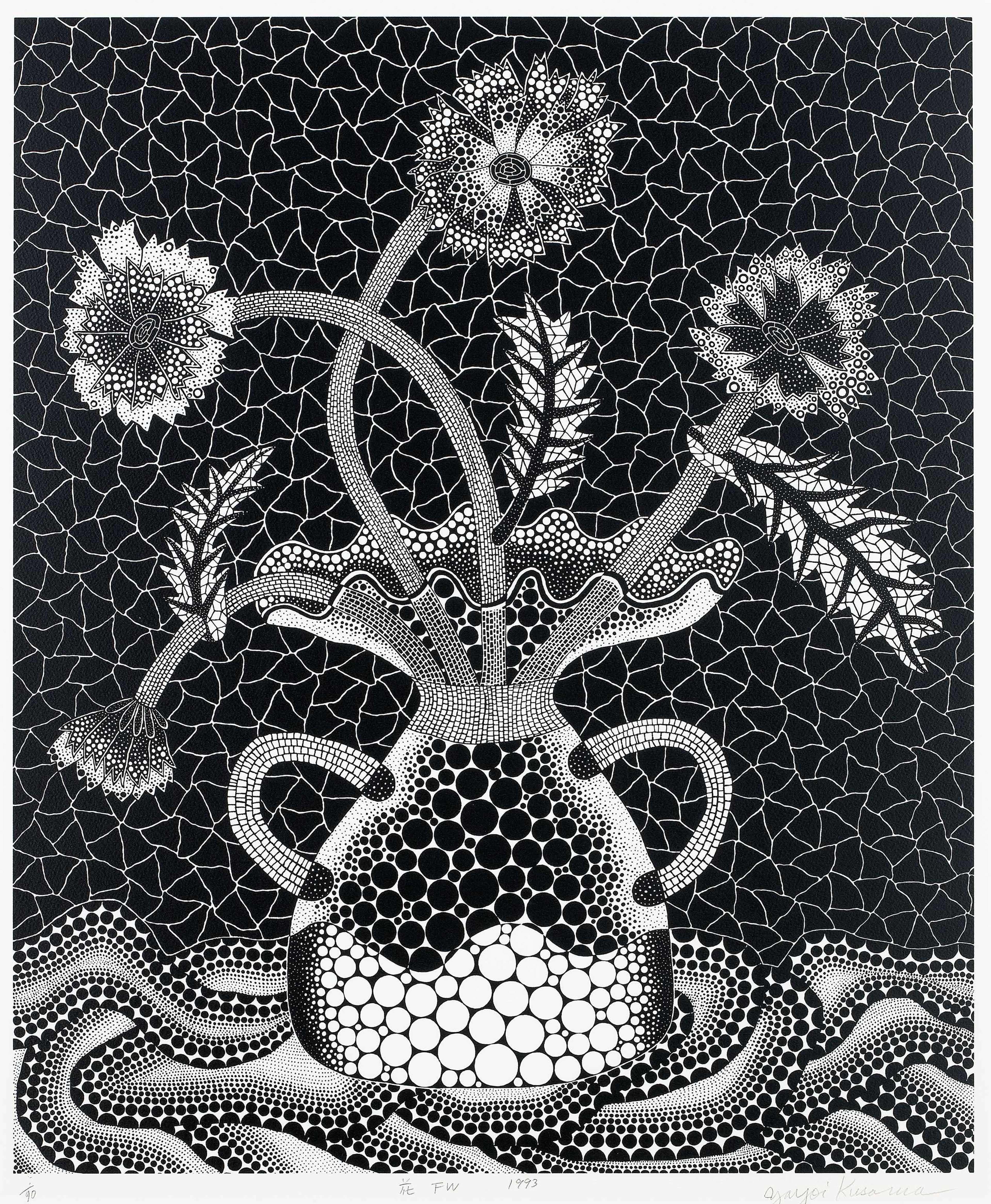 Flowers FW - Signed Print by Yayoi Kusama 1993 - MyArtBroker