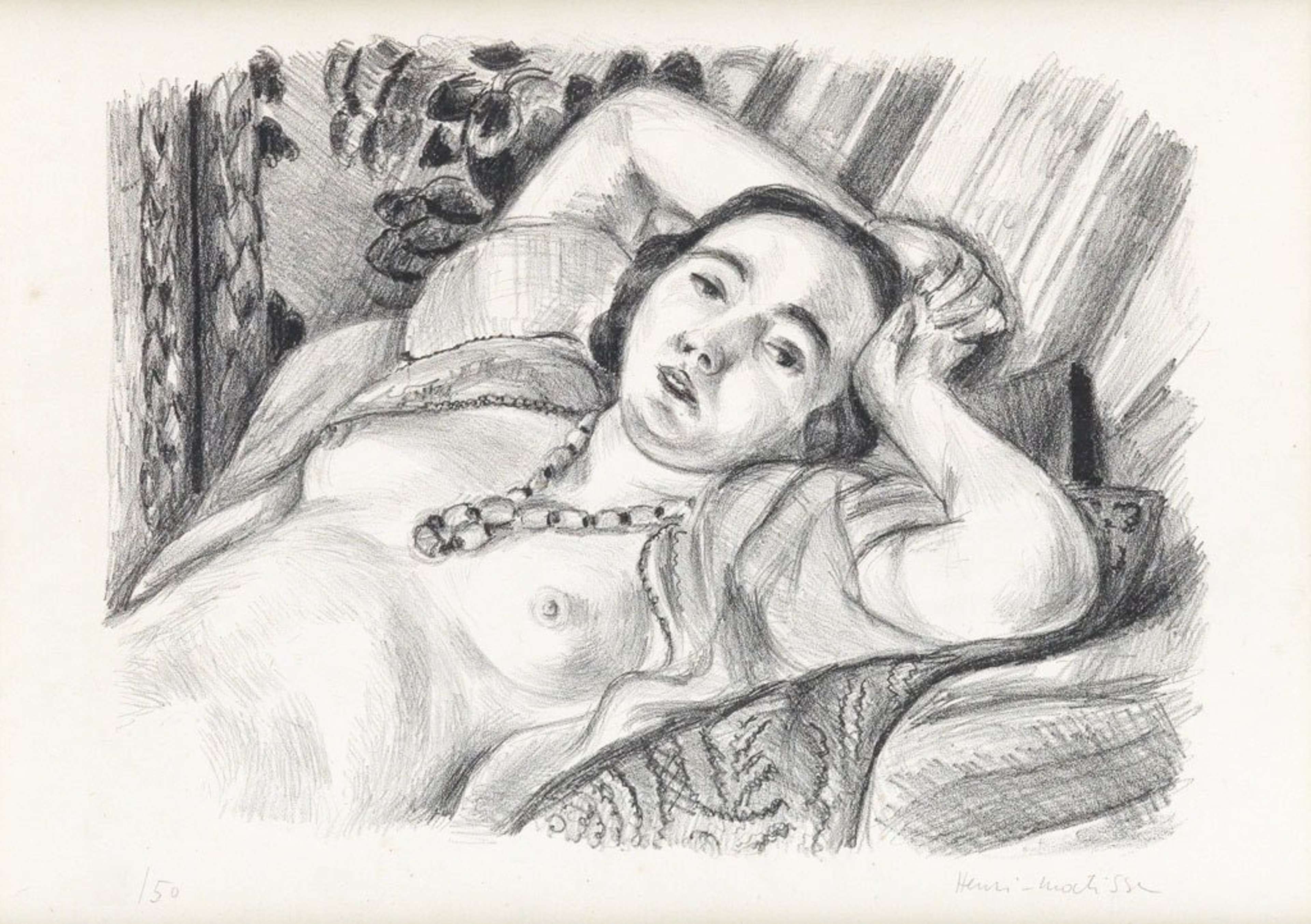 Odalisque Au Collier - undefined by Henri Matisse 1923 - MyArtBroker
