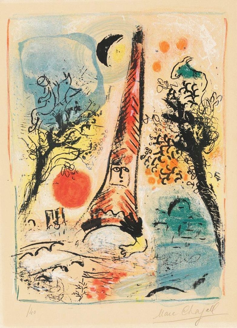 Marc Chagall Vision De Paris (Signed Print) 1960 | MyArtBroker