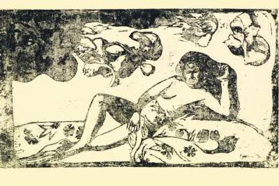 Te Arii Vahine - La Femme Aux Mangos - Signed Print by Paul Gauguin 1898 - MyArtBroker