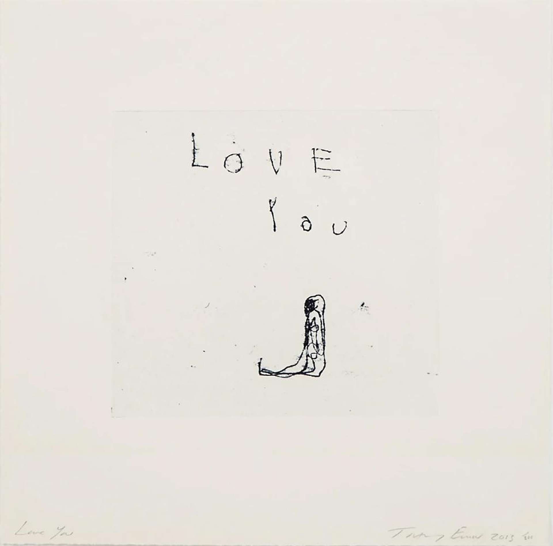 Love You - Signed Print by Tracey Emin 2013 - MyArtBroker