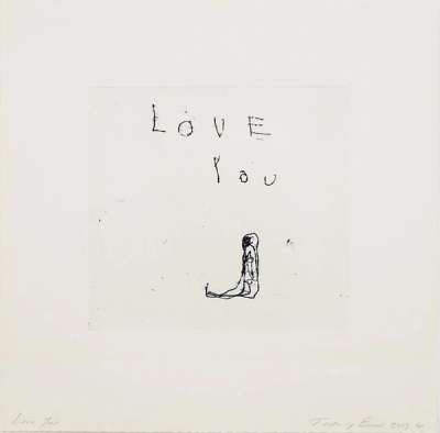Love You - Signed Print by Tracey Emin 2013 - MyArtBroker