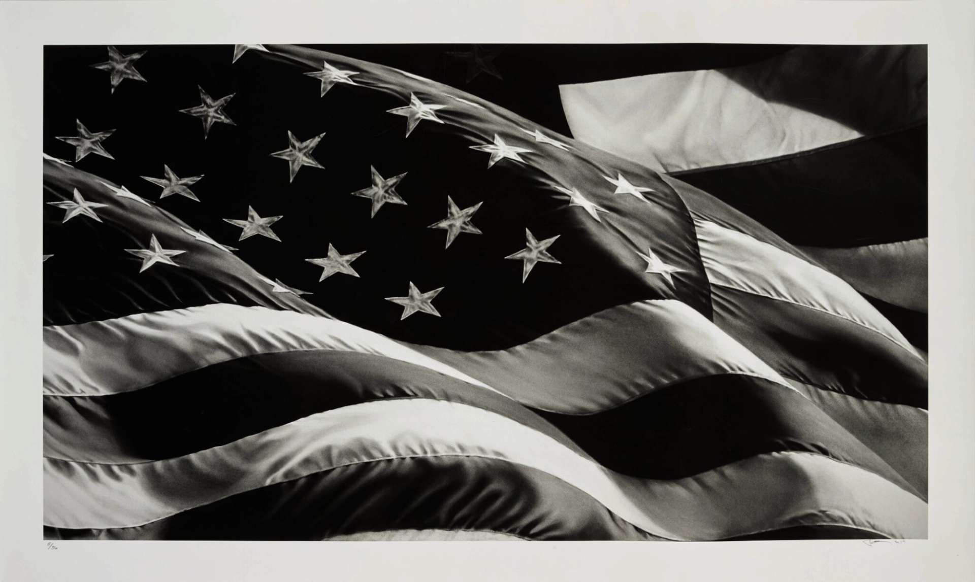 American Flag - Signed Print by Robert Longo 2013 - MyArtBroker