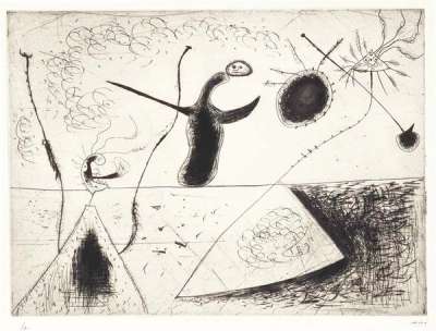 La Ligne Horizon - Signed Print by Joan Miró 1938 - MyArtBroker