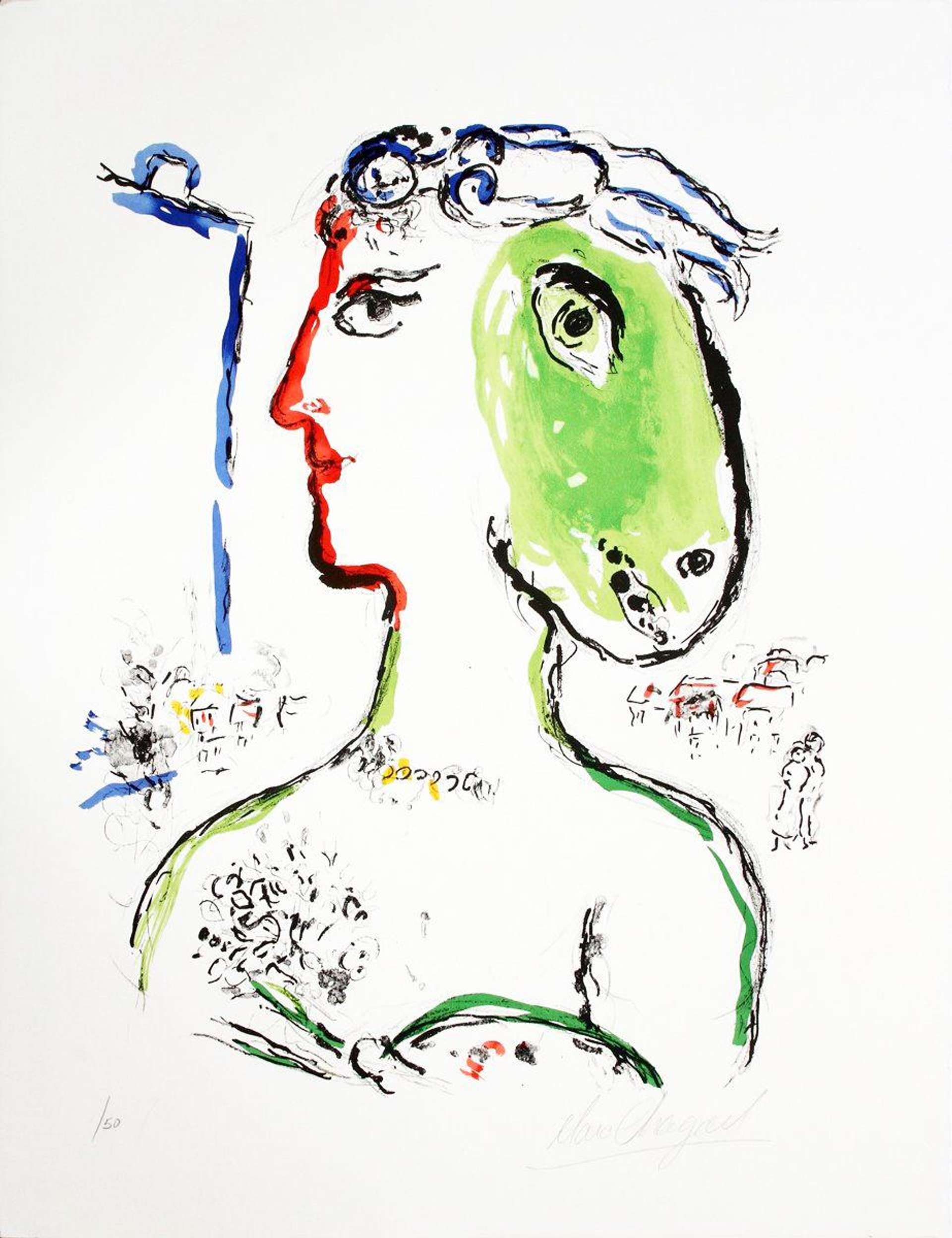 L’Artiste Phenix - Signed Print by Marc Chagall 1972 - MyArtBroker