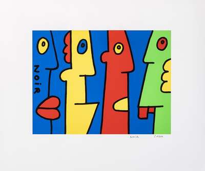 Yes Or Noir - Signed Print by Thierry Noir 2003 - MyArtBroker