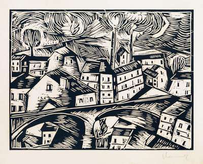 L'Aquedoc - Signed Print by Maurice de Vlaminck 1914 - MyArtBroker