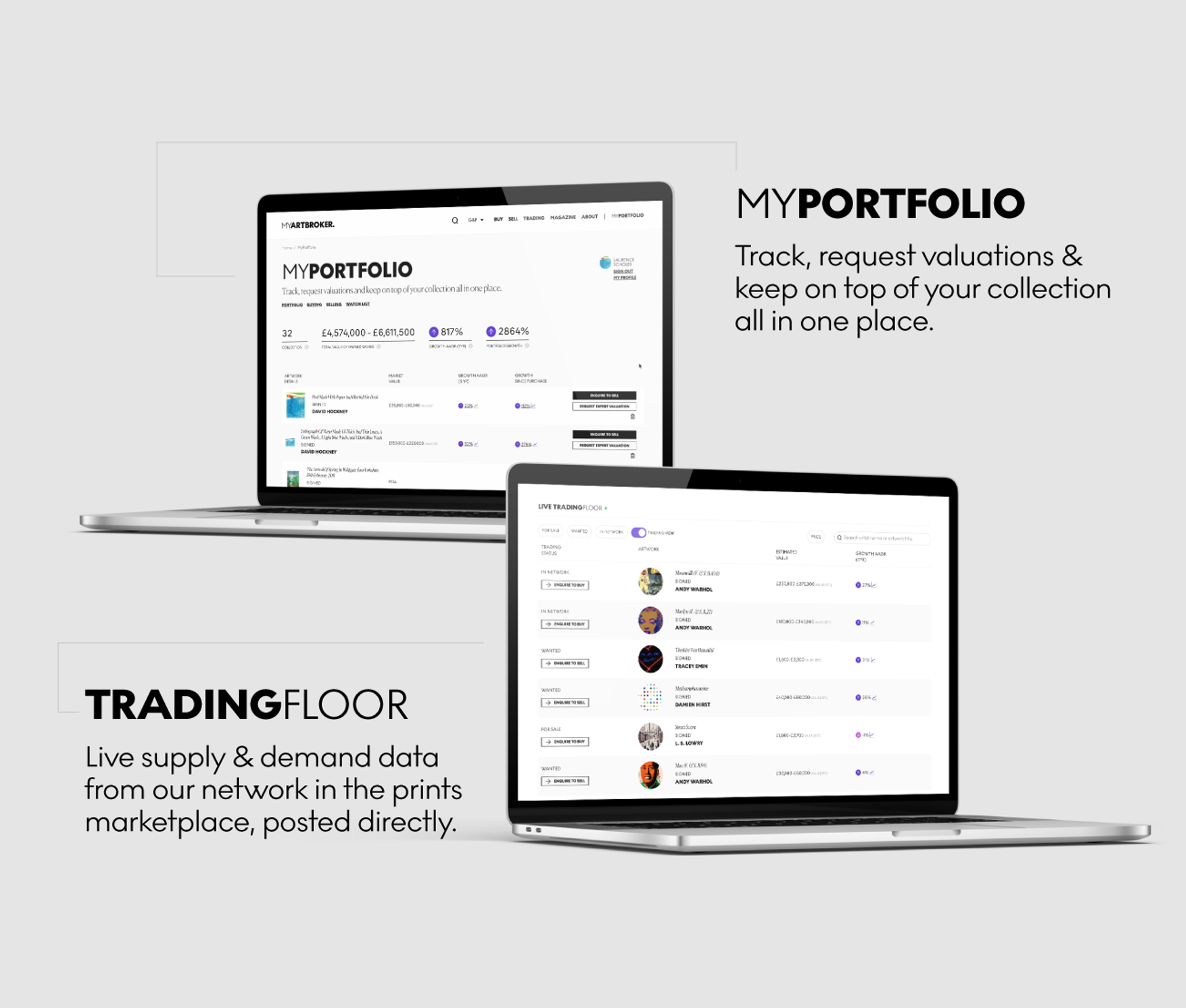 MyPortfolio & Trading Floor - MyArtBroker