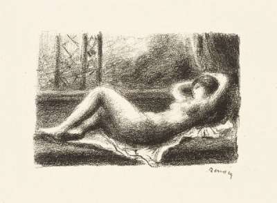 Odalisque - Signed Print by Pierre Auguste Renoir 1904 - MyArtBroker