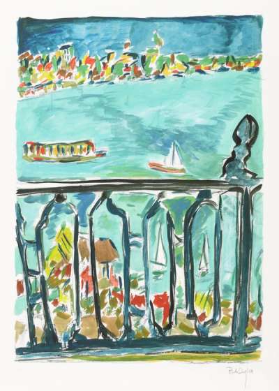 Vista From Balcony (2008) - Signed Print by Bob Dylan 2008 - MyArtBroker