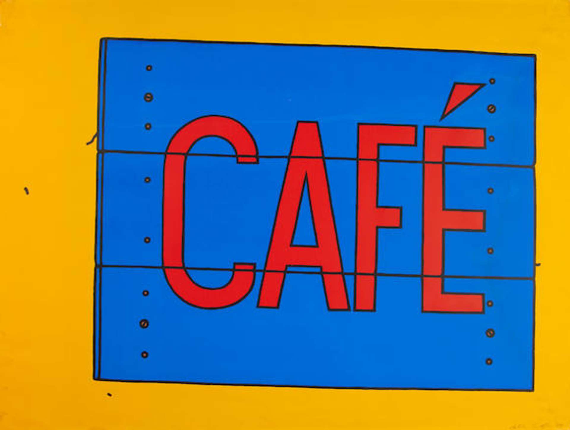 Café Sign - Signed Print by Patrick Caulfield 1969 - MyArtBroker
