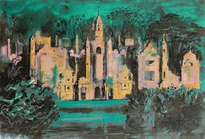 Harlaxton Manor - Signed Print by John Piper 1977 - MyArtBroker