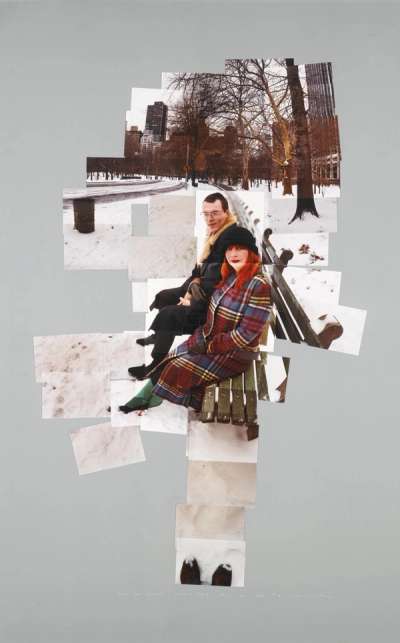 Anne And David, Central Park, N.Y. Dec - Signed Print by David Hockney 1982 - MyArtBroker