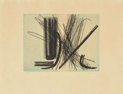 Gravure 9 - Signed Print by Hans Hartung 1953 - MyArtBroker