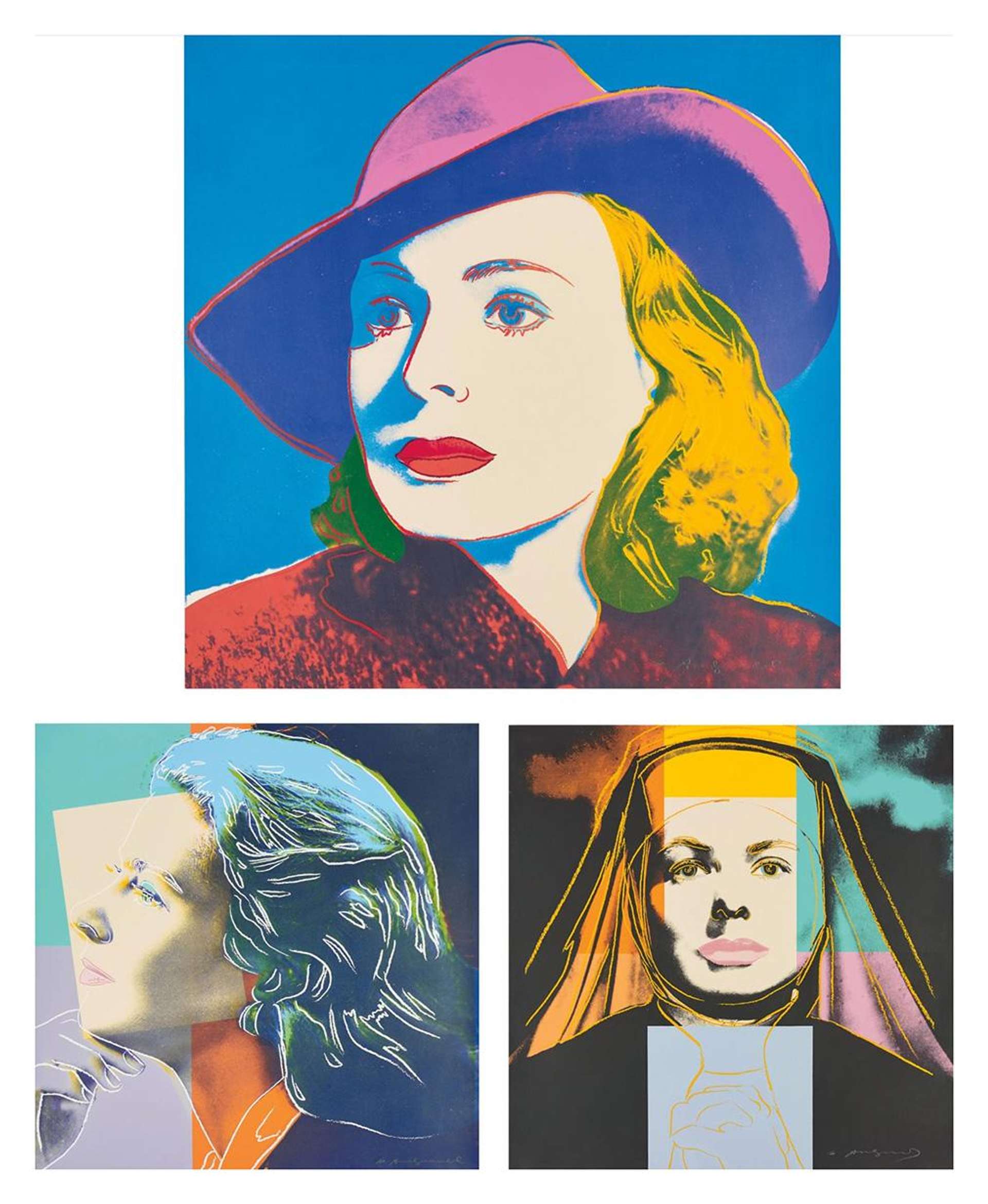 Ingrid Bergman (complete set) - Signed Print by Andy Warhol 1983 - MyArtBroker