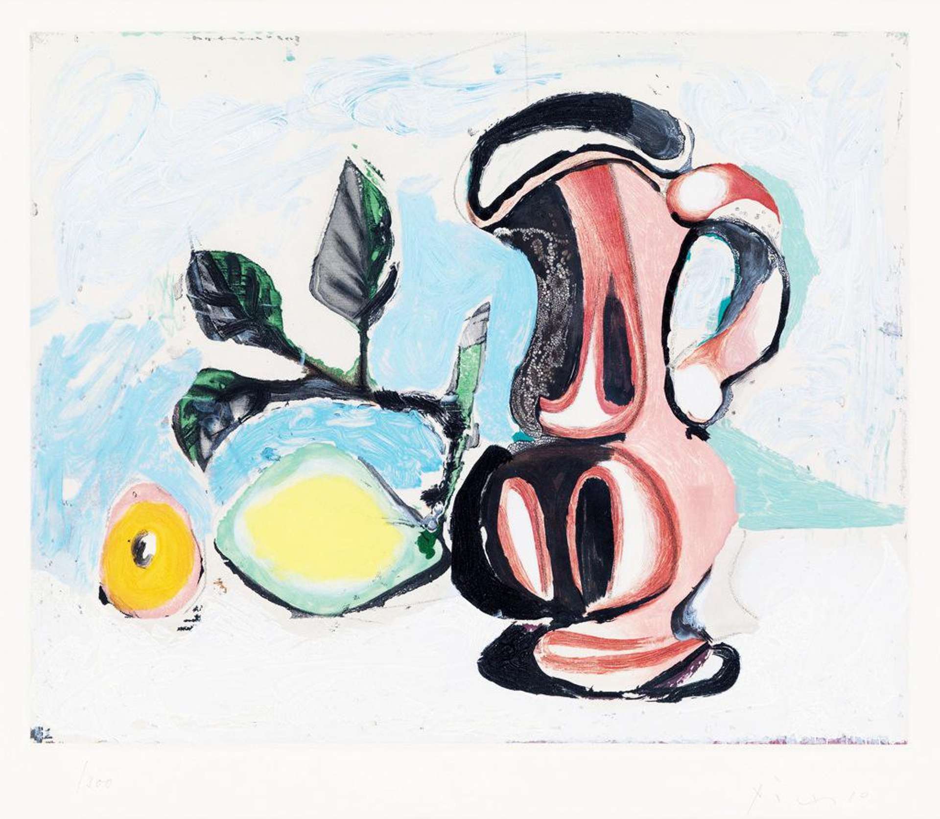 Nature Morte Au Citron Et Au Pichet Rouge - Signed Print by Pablo Picasso 1960 - MyArtBroker