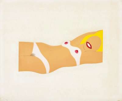 Tom Wesselmann: Cut Out Nude - Signed Mixed Media