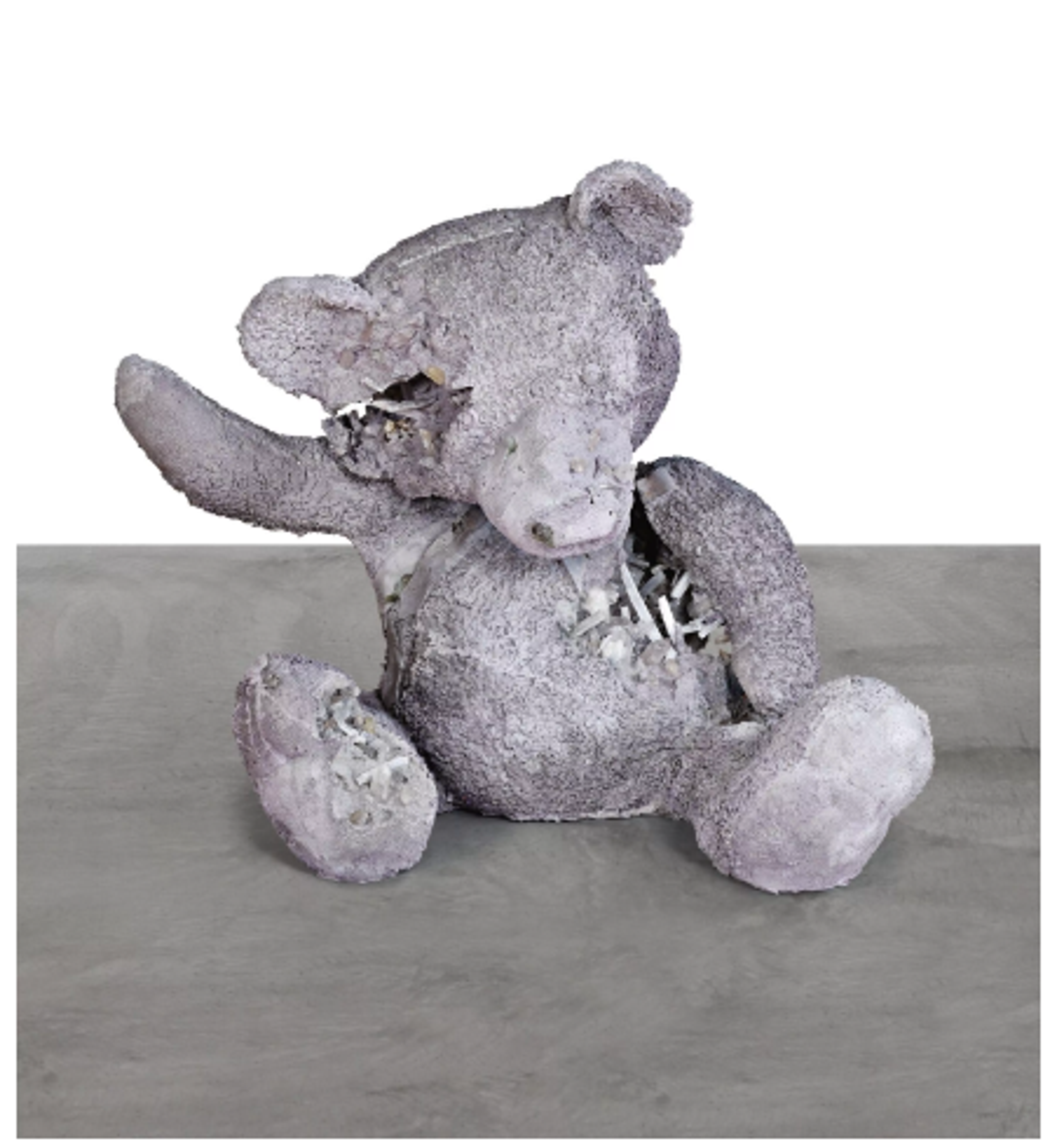 Pyrite and Selenite Teddy Bear (Large) by Daniel Arsham - Sotheby's 