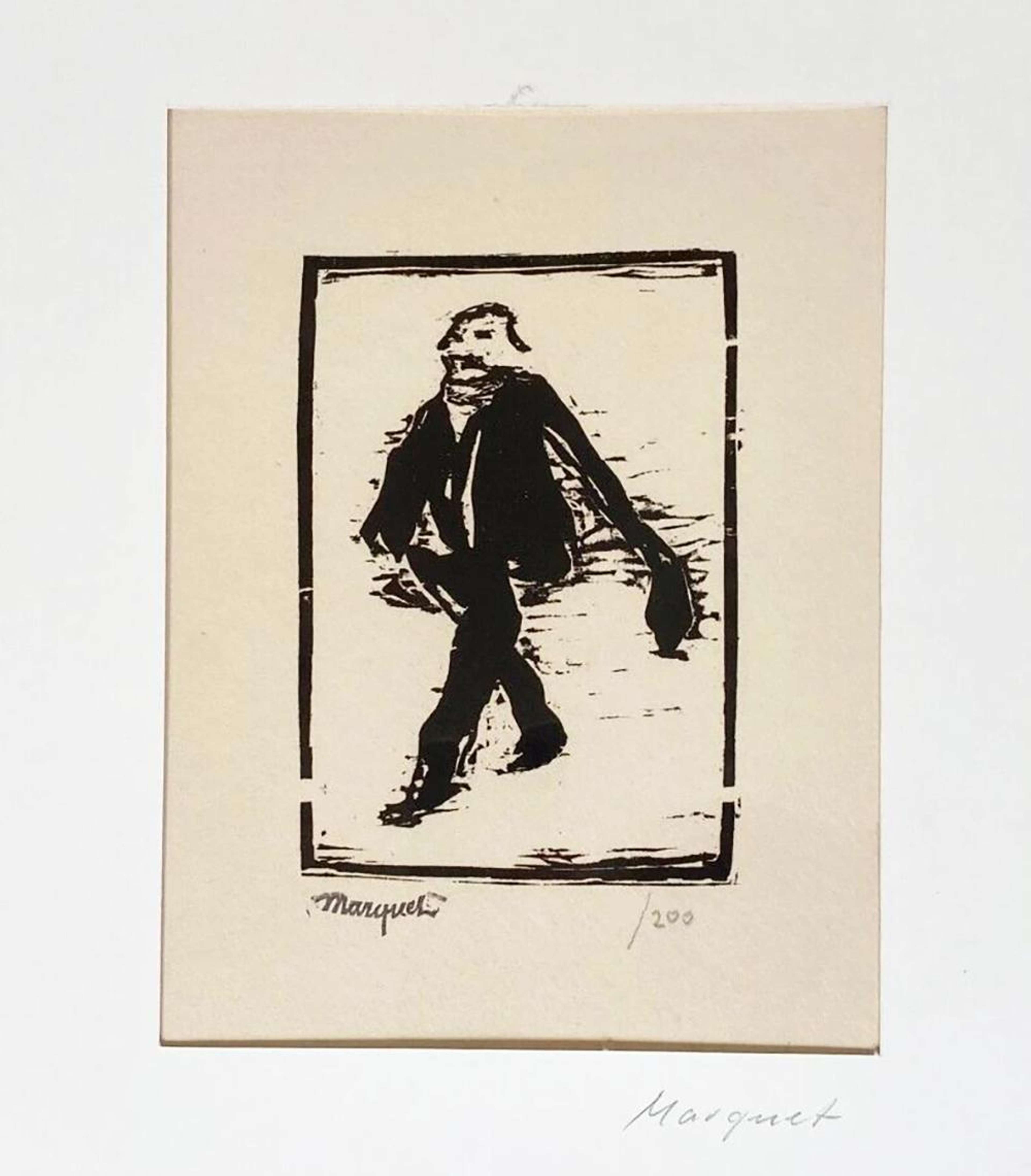 Homme Marchant (Walking Man) - Signed Print by Albert Marquet 1903 - MyArtBroker