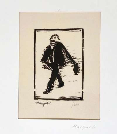 Homme Marchant (Walking Man) - Signed Print by Albert Marquet 1903 - MyArtBroker