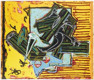 Frank Stella: La Penna Di Hu - Signed Print
