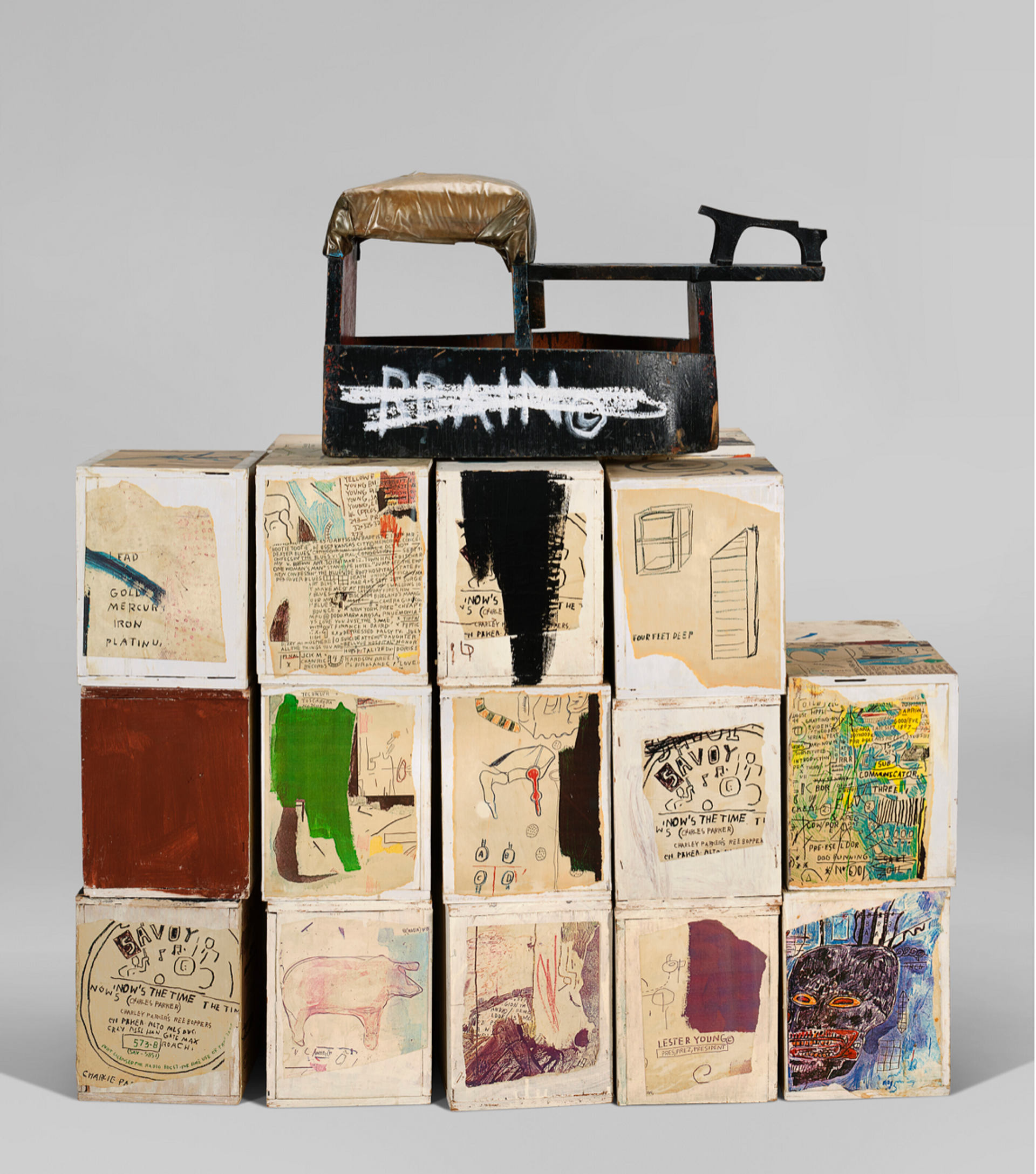 Image © Christie's / Brain © Jean-Michel Basquiat 1985