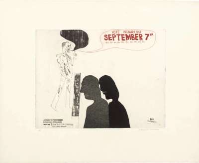 The Election Campaign - Signed Print by David Hockney 1963 - MyArtBroker