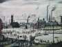 L S Lowry: An Industrial Town - Signed Print