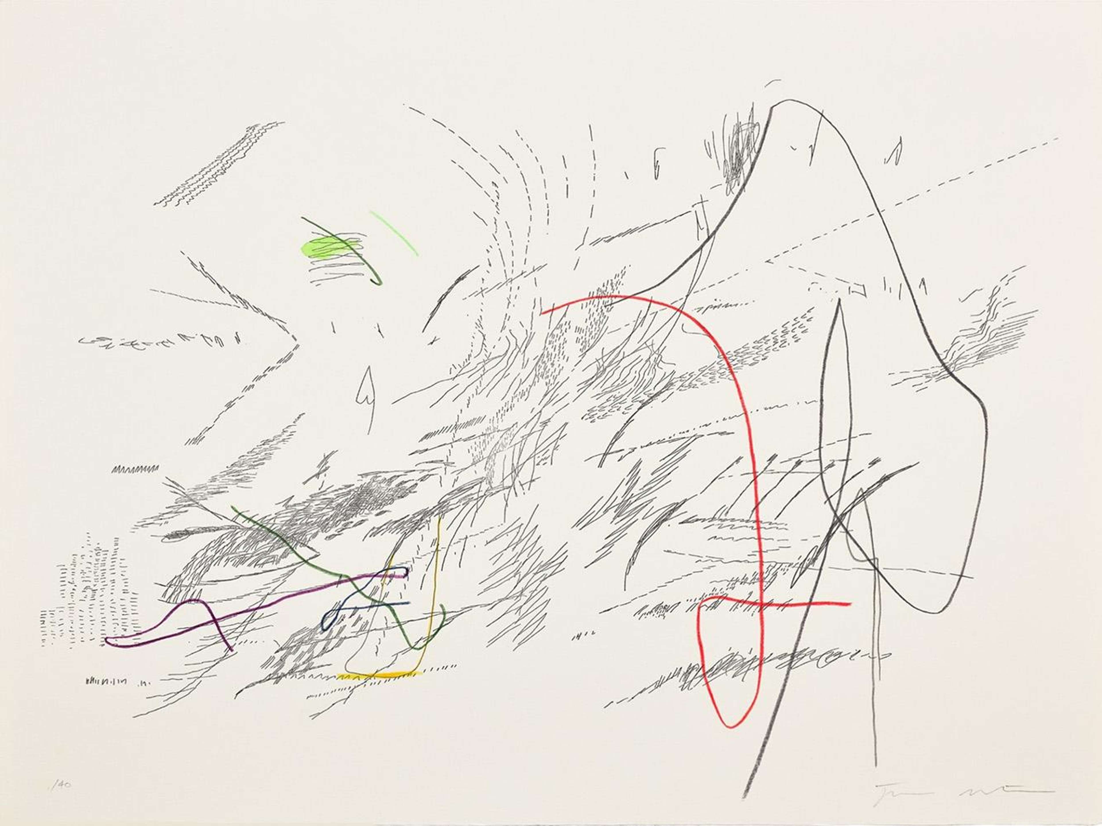 Sapphic Strophe 4 - Signed Print by Julie Mehretu 2011 - MyArtBroker