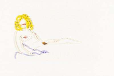 Tom Wesselmann: First Rosemary Drawing - Signed Mixed Media
