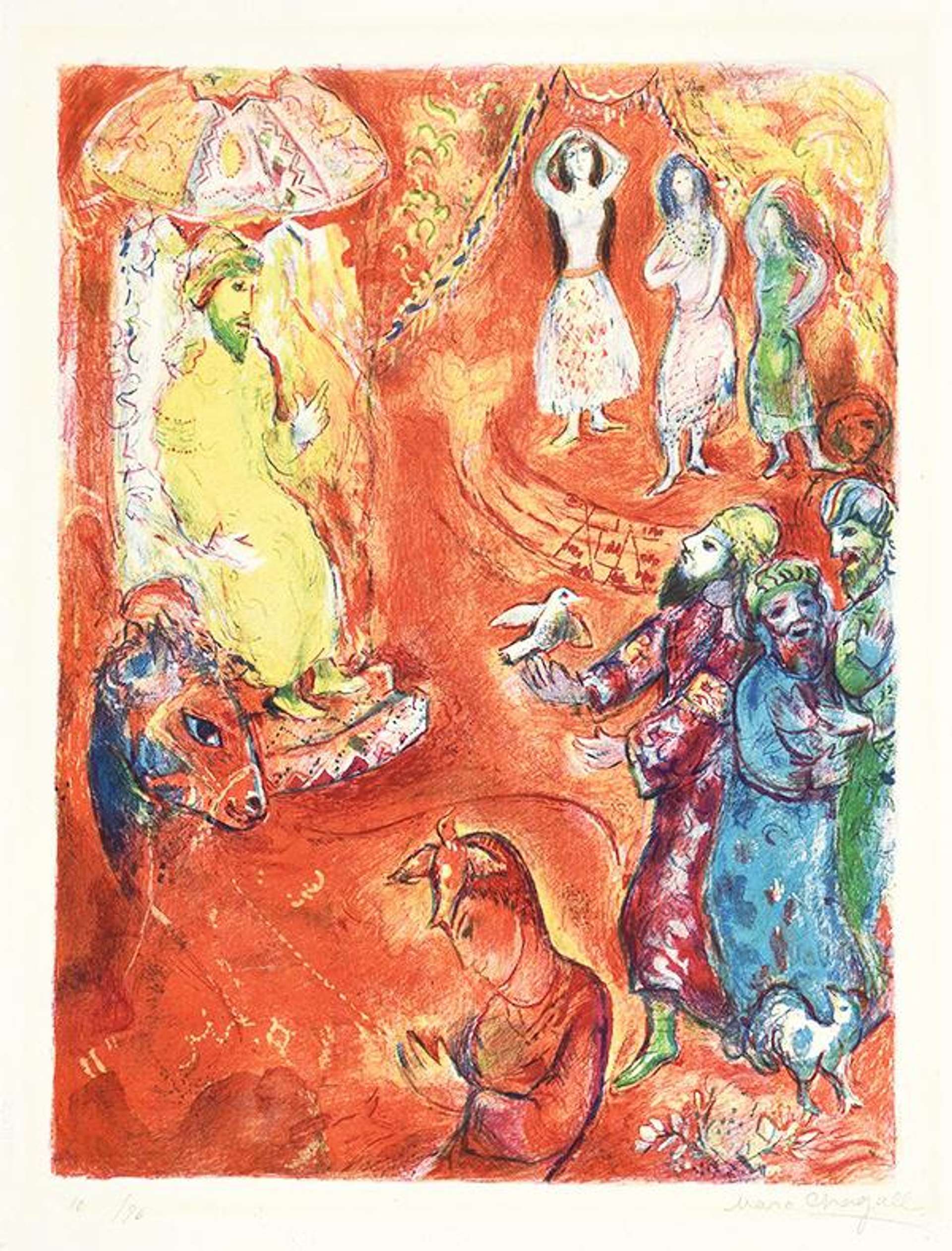 Plate 10 (Four Tales from The Arabian Nights) - Signed Print by Marc Chagall 1948 - MyArtBroker