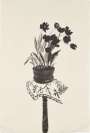 David Hockney: Black Tulips - Signed Print