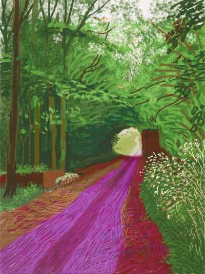 The Arrival Of Spring In Woldgate East Yorkshire 31st May 2011 - No. 1 - Signed Print by David Hockney 2011 - MyArtBroker