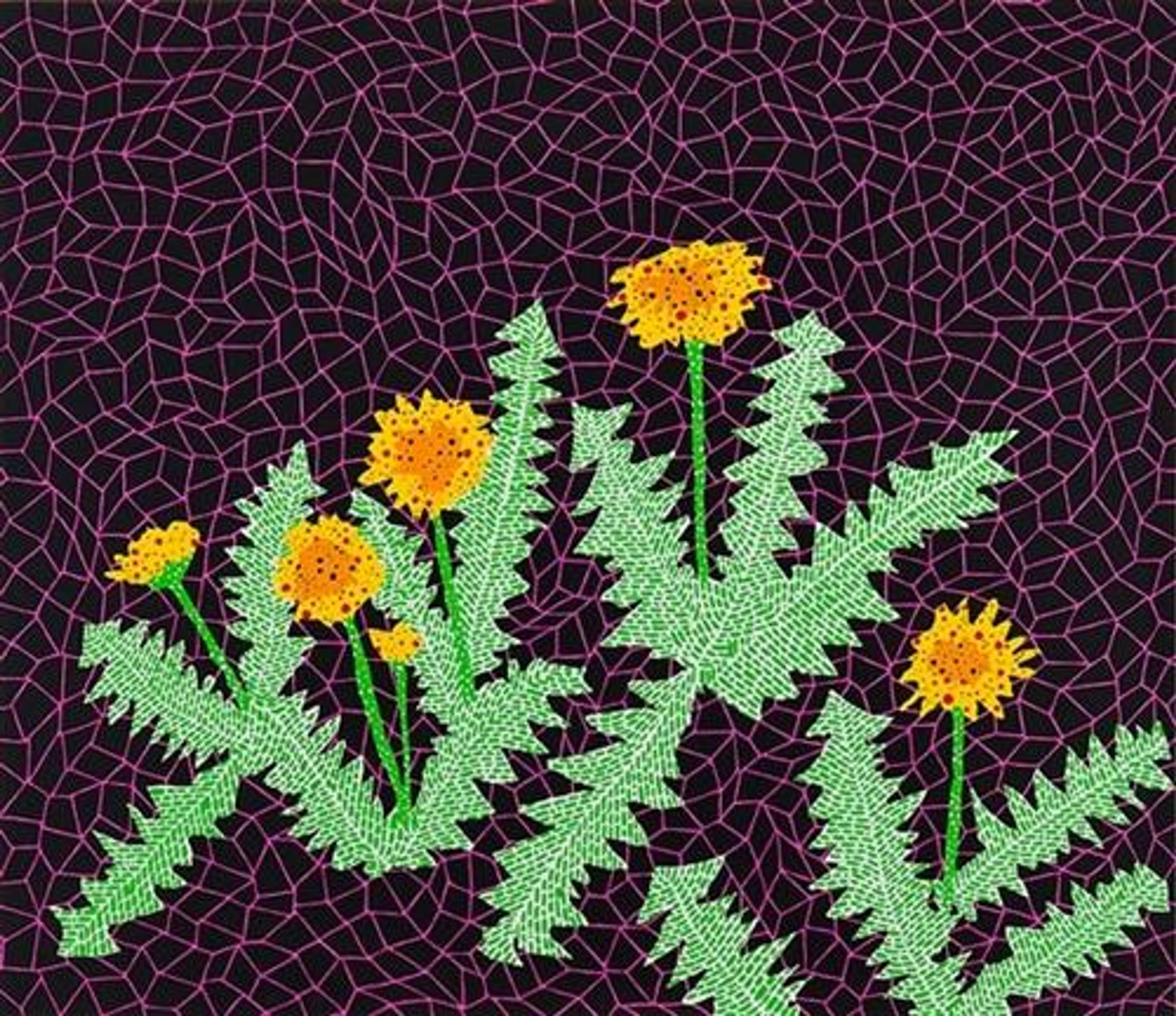 Dandelions, Kusama 85 - Signed Print by Yayoi Kusama 1985 - MyArtBroker