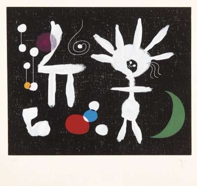 La Rosée Matinale Au Clair De La Lune - Signed Print by Joan Miró 1958 - MyArtBroker