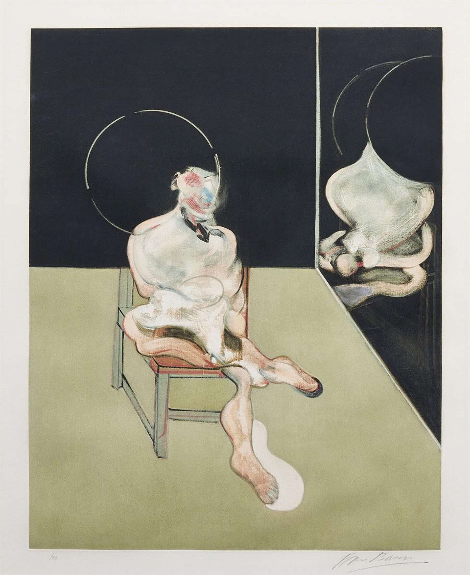 Francis Bacon: Seated Figure 1983 - Signed Print