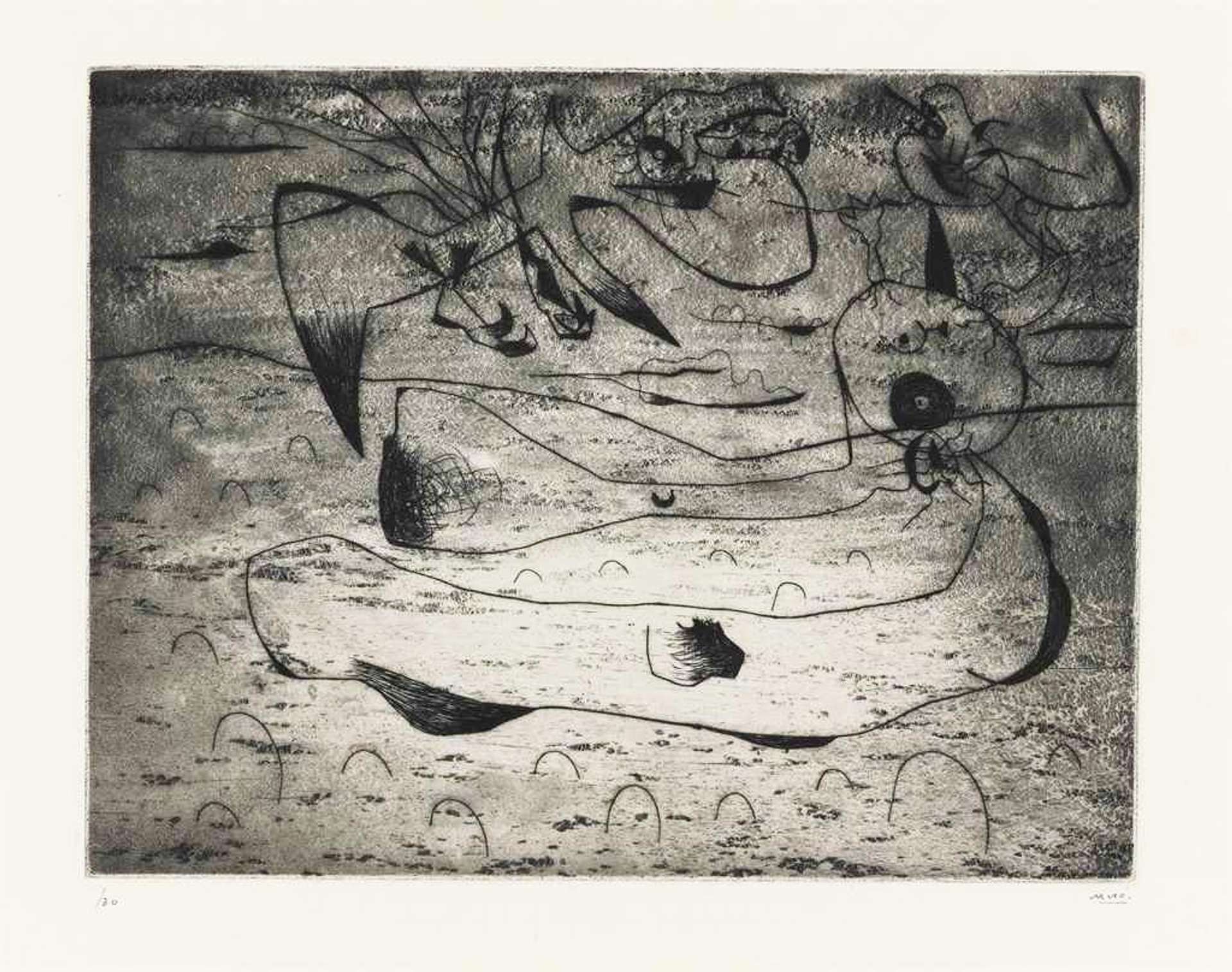 Joan Miró: L’Aigle Et La Femme La Nuit - Signed Print
