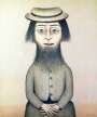 L S Lowry: Woman With Beard - Signed Print