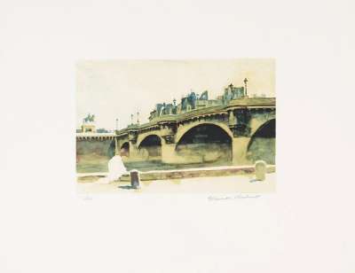 Le Pont Neuf - Signed Print by Norman Rockwell 1974 - MyArtBroker