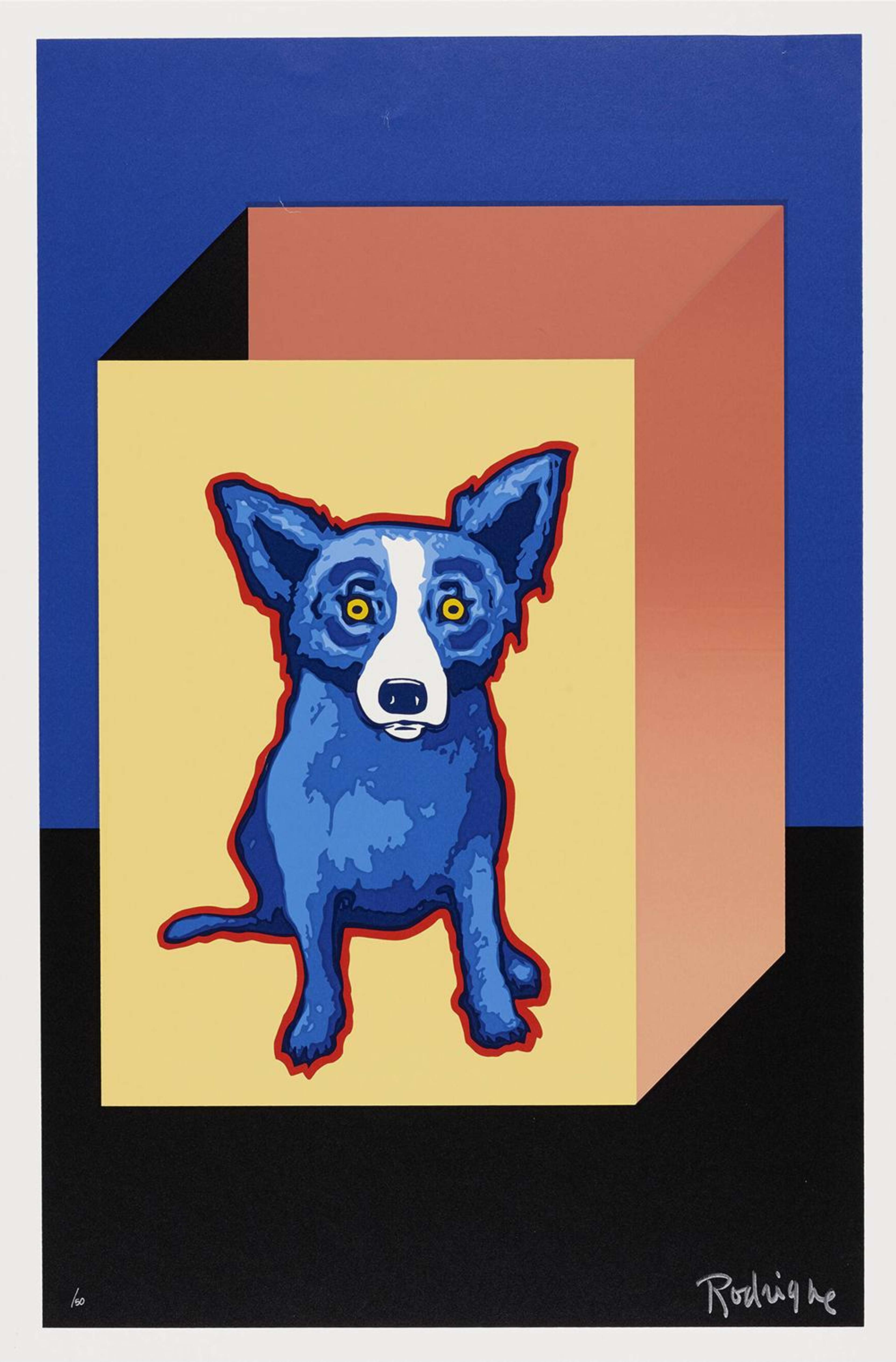 Blue Label - Signed Print by George Rodrigue 1995 - MyArtBroker