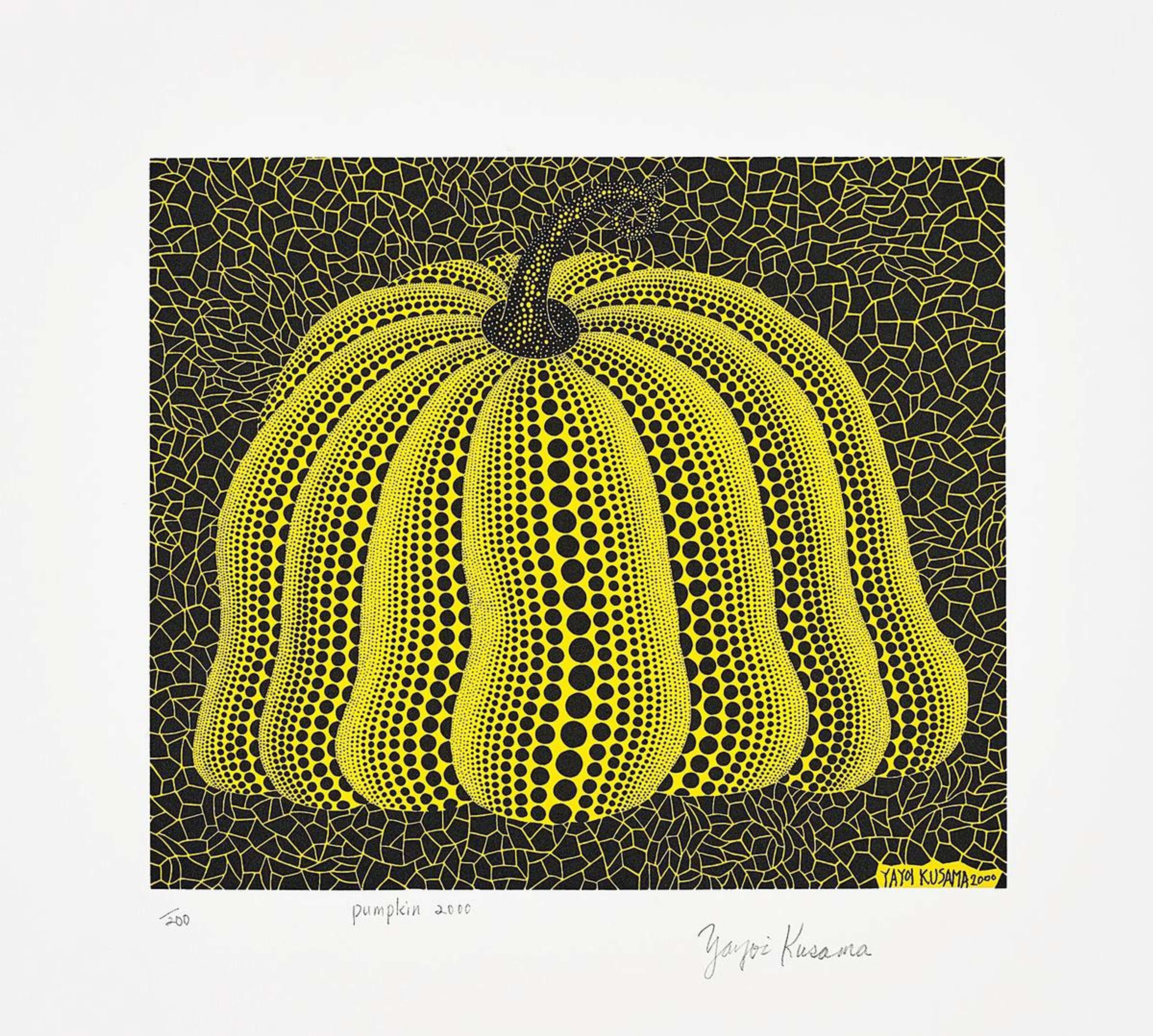 Pumpkin 2000 (yellow) - Signed Print by Yayoi Kusama 2000 - MyArtBroker