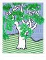 Roy Lichtenstein: Rain Forest - Signed Print