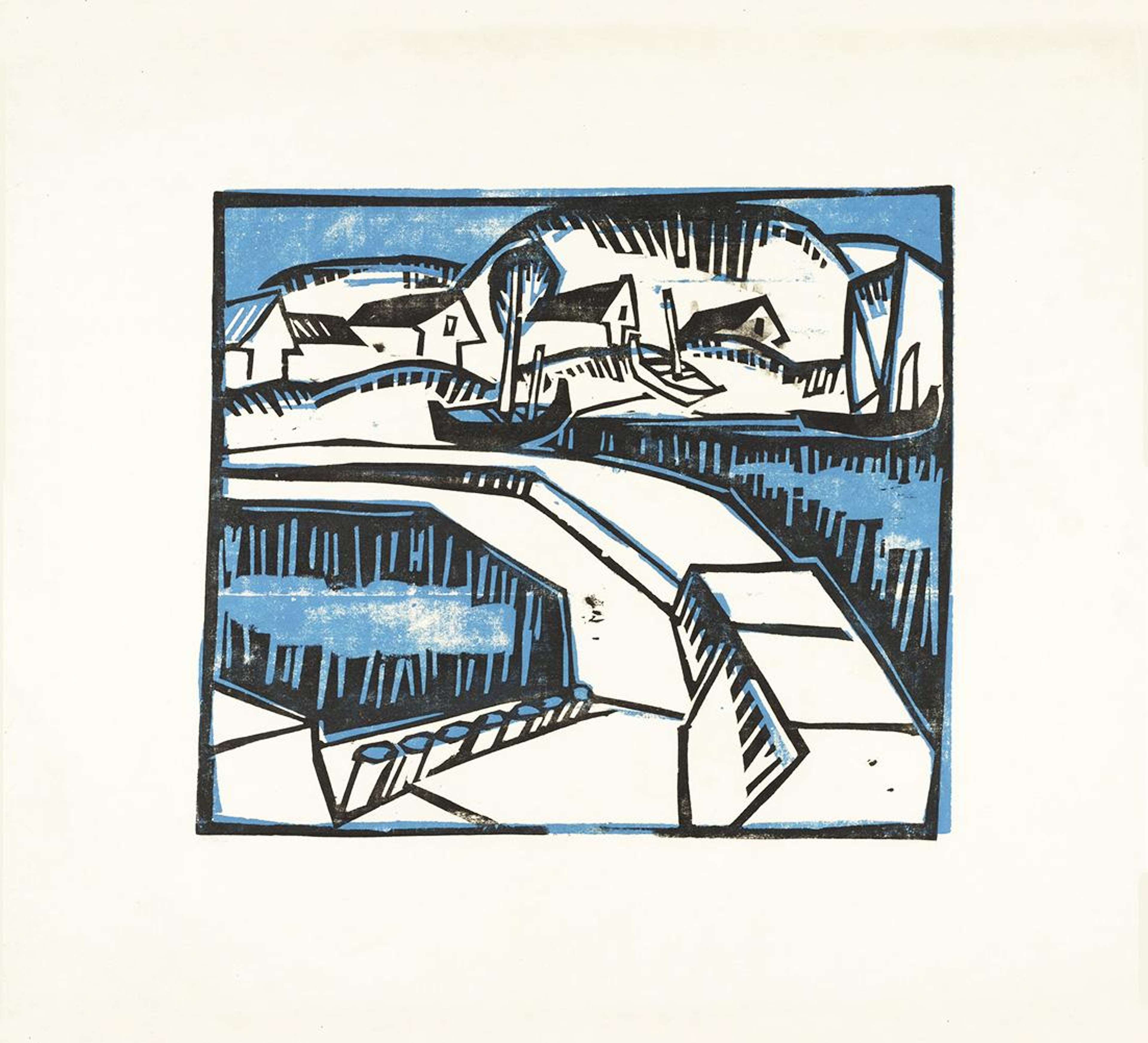 Dünen Und Mole - Signed Print by Karl Schmidt-Rottluff 1917 - MyArtBroker