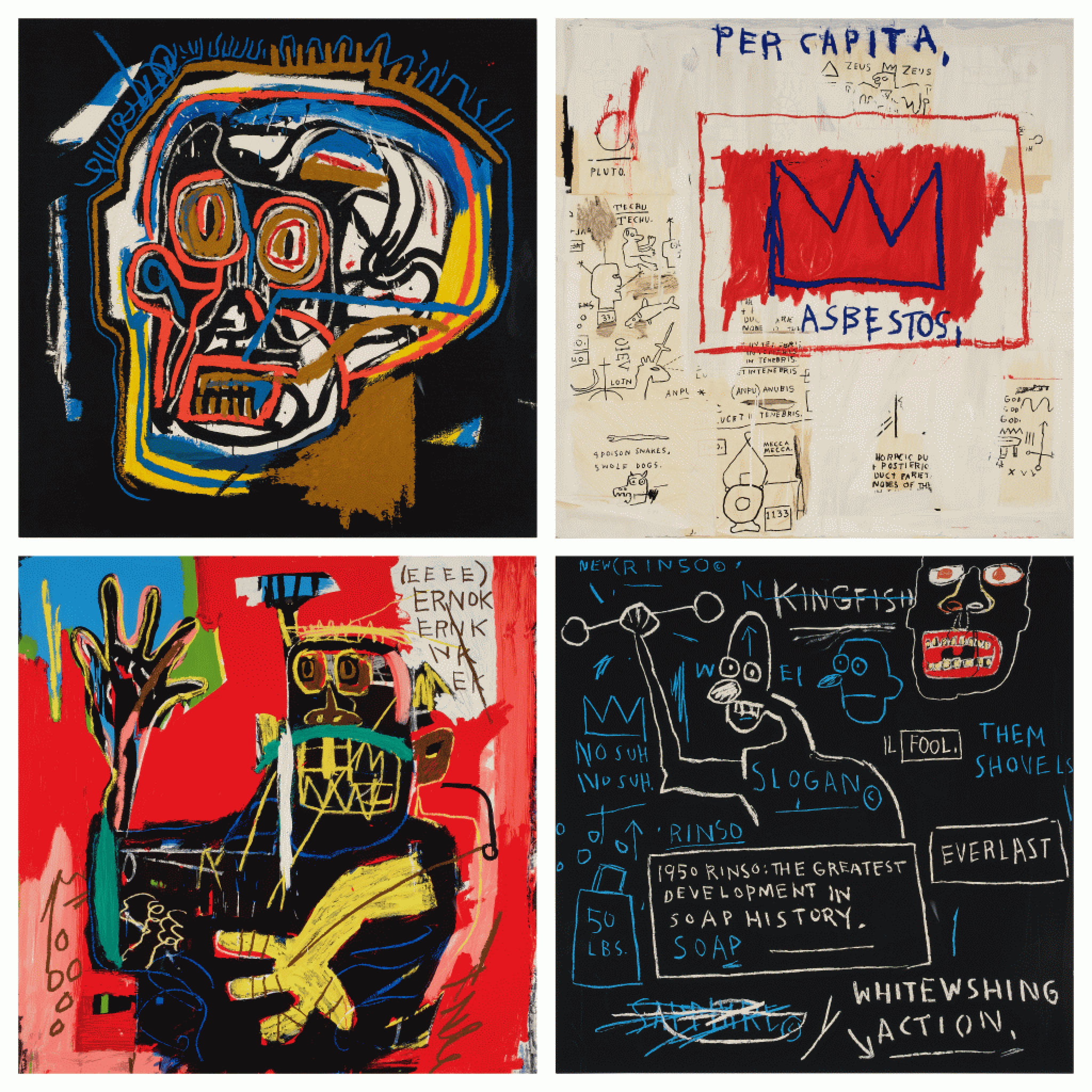 Jean-Michel Basquiat: Rinso Suite - Signed Print